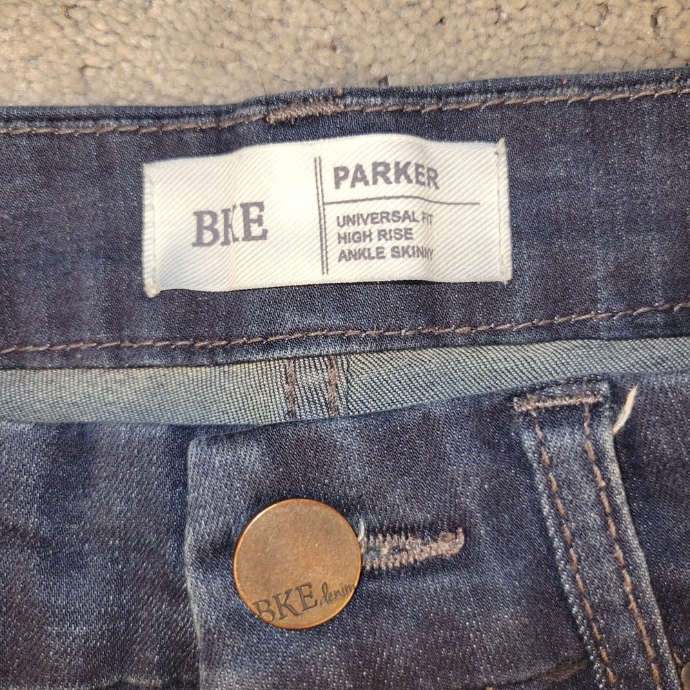 Buckle BKE Jeans Womens 27‎ Blue Parker Universal Fit High Rise Skinny Ankle - Picture 3 of 7